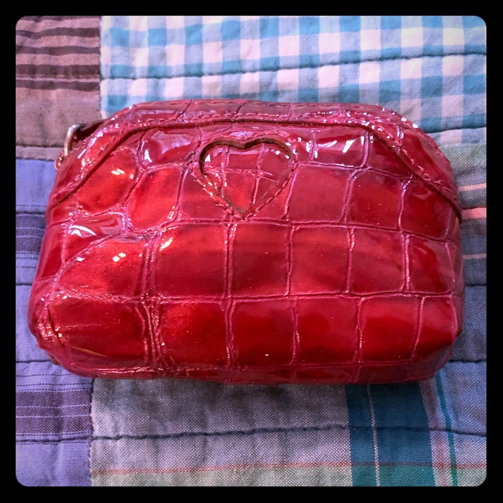 Brighton red change purse 4 x 3.5 in.